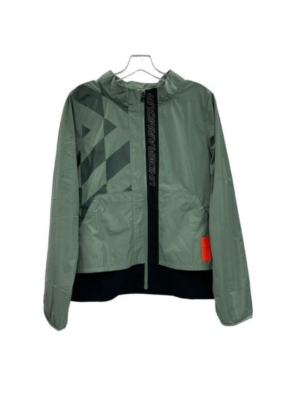 Under Armour Women's M UA Run Anywhere Laser Jacket Green Lightweight 1365639